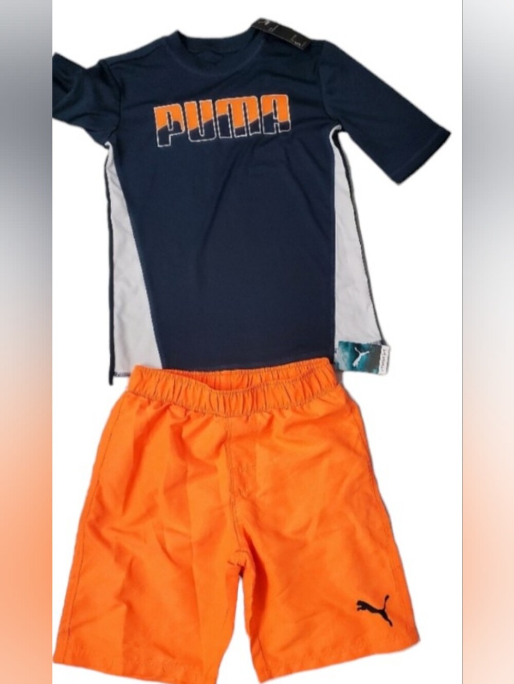 Puma Rash Guard Swim Shorts Top Set